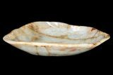 Polished Onyx (Aragonite) Decorative Bowl - Morocco #251130-1